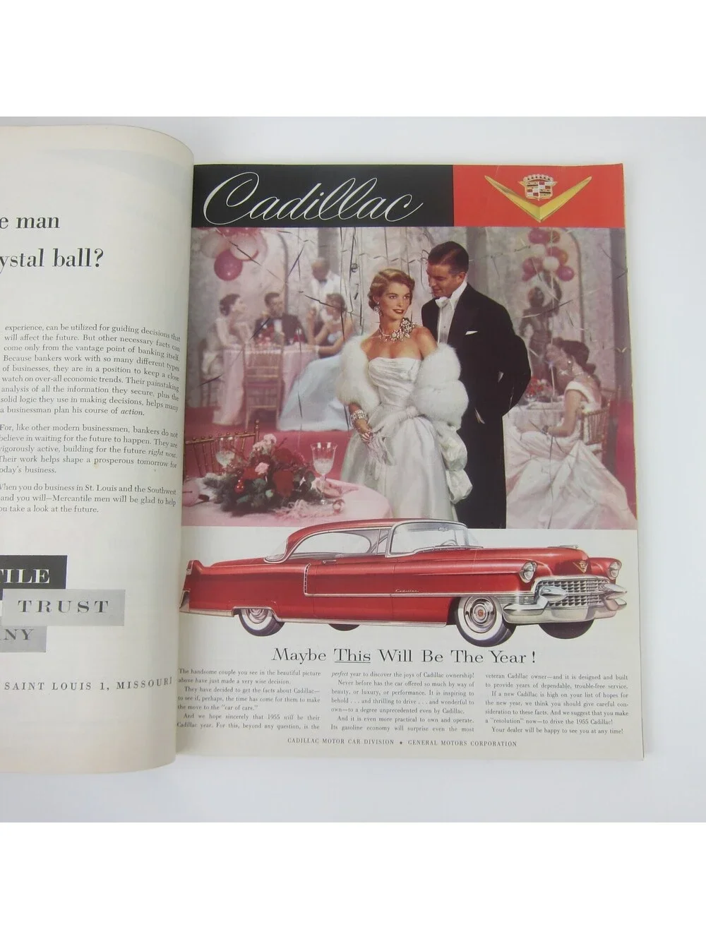 Vintage FORTUNE Magazine February 1955 Cadillac Ford Buick GM Rockefeller Bros
